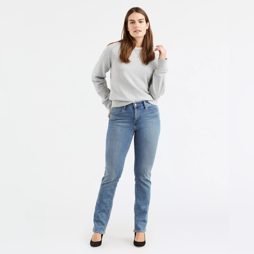 LEVI’S 505™ Straight Jeans Medium Wash (Ambiance) Women’s Size 14 Long (W32 L34)